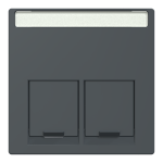 Накладка, чорна, Merten - Schneider Electric [MTN466514]