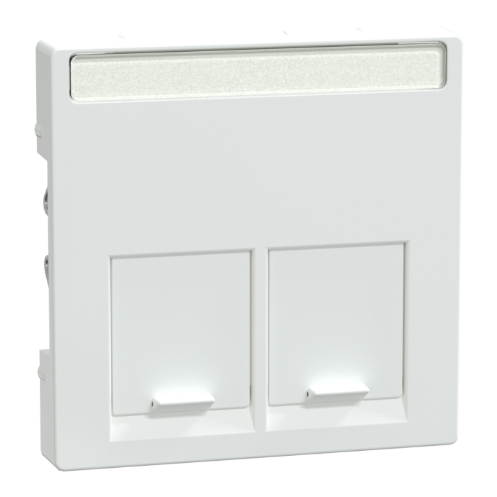 Накладка, Merten, Sm накладка з'єдн. мод. 2 поста, білий (ral 9016), Schneider Electric, [MTN469925]