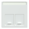 Накладка, Merten, Sm накладка з'єдн. мод. 2 поста, білий (ral 9016), Schneider Electric, [MTN469925]