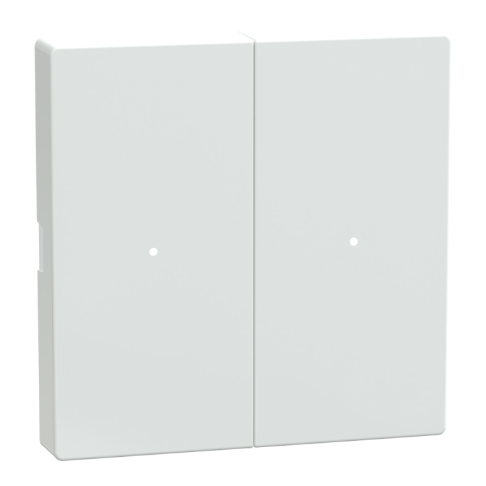 Клавіша, Merten, Клавіші для 2-кнопкового вимикача, активні білі, глянцеві, білий (ral 9016), Schneider Electric, [MTN619225]