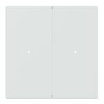 Клавіша, Merten, Клавіші для 2-кнопкового вимикача, активні білі, глянцеві, білий (ral 9016), Schneider Electric, [MTN619225]