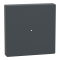 Клавіша, 1-клавішна, чорна, Merten, Schneider Electric [MTN625114]
