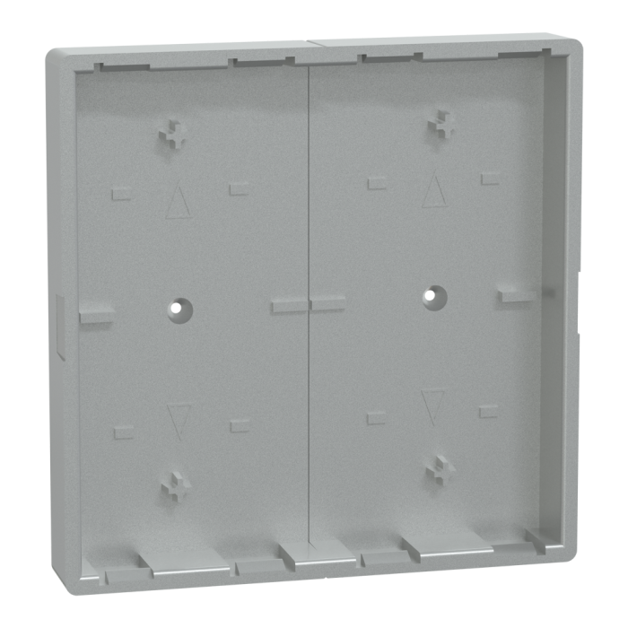 Клавіша, Merten, Клавіші для 2-кнопкового вимикача, алюміній, алюмінієвий, Schneider Electric, [MTN625260]