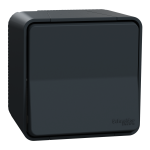 Вимикач, сірий, 1-клавішний, 10 А, Mureva Styl - Schneider Electric [MUR35021]