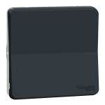 Вимикач, сірий, 1-клавішний, 10 А, Mureva Styl - Schneider Electric [MUR37021]