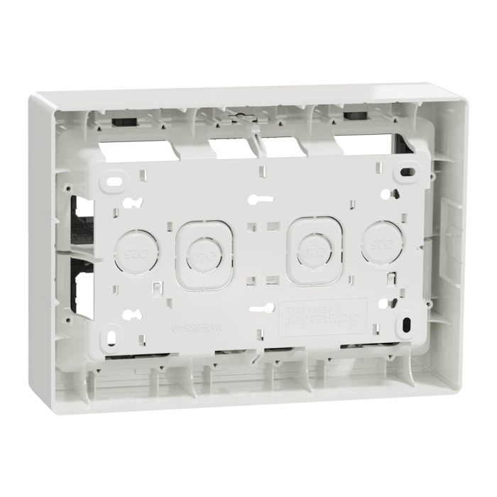 2 x 10 модулів, білий, Unica New, Schneider Electric [NU121020]
