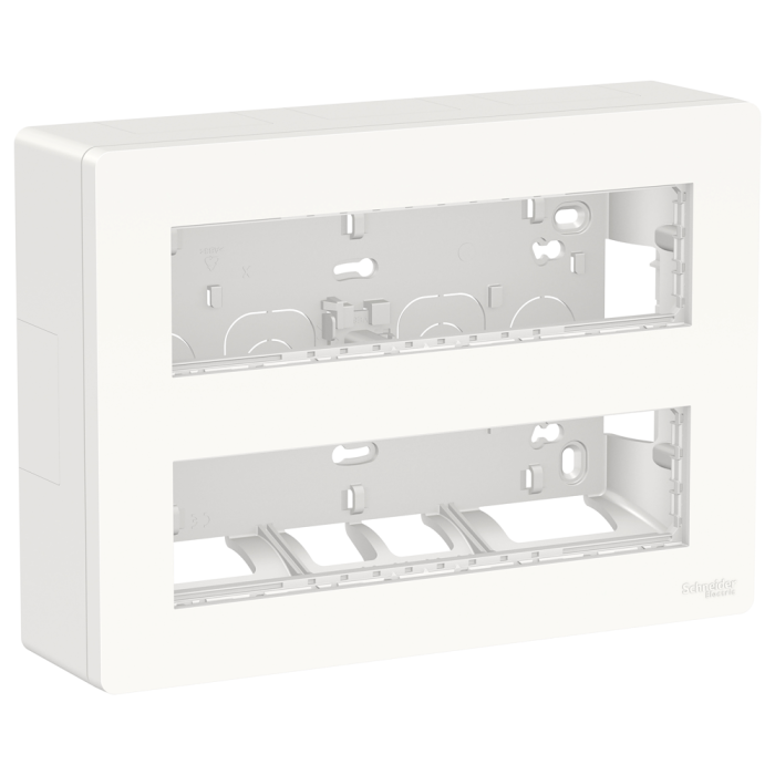 2 x 8 модулів, білий, Unica New, Schneider Electric [NU121820]