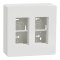 2 x 4 модулі, білий, Unica New, Schneider Electric [NU122418]