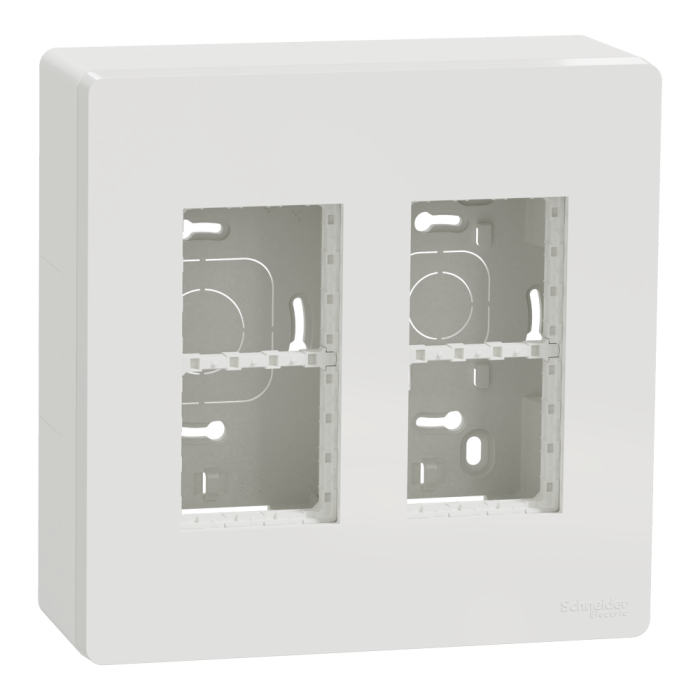 2 x 4 модулі, білий, Unica New, Schneider Electric [NU122418]