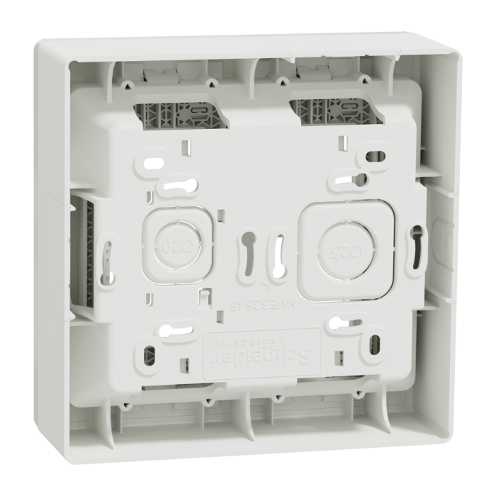 2 x 4 модулі, білий, Unica New, Schneider Electric [NU122418]