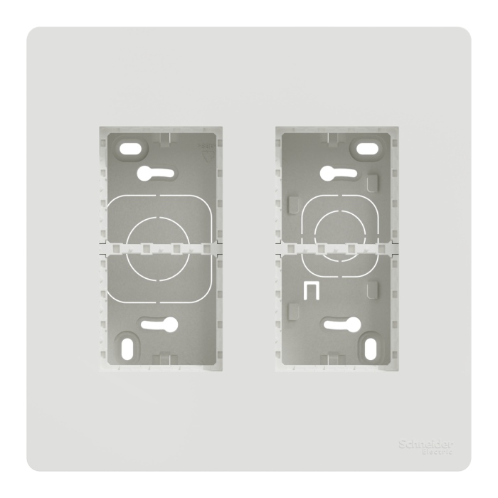 2 x 4 модулі, білий, Unica New, Schneider Electric [NU122418]