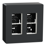 Чорний, 2 x 4 модулі, Unica New - Schneider Electric [NU122454]