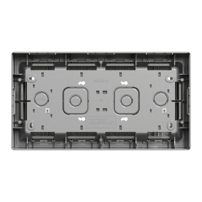 4 х 4 модулі, алюмінієвий, Unica New, Schneider Electric [NU124430]