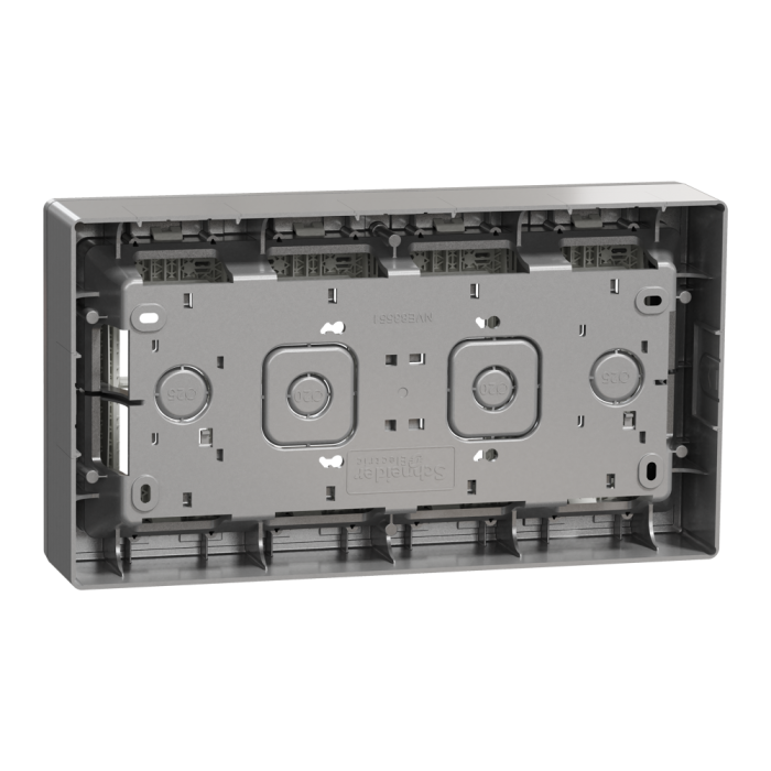 4 х 4 модулі, алюмінієвий, Unica New, Schneider Electric [NU124430]