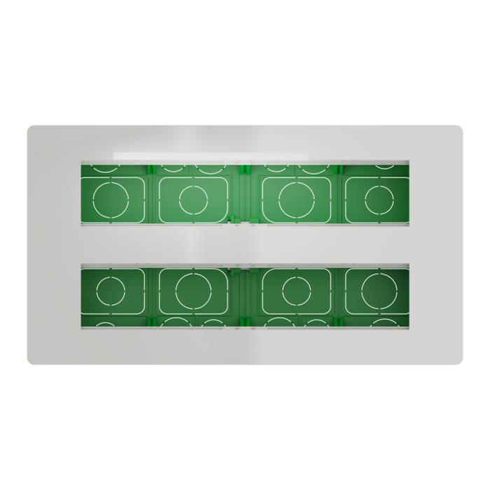 2 x 10 модулів, білий, Unica New, Schneider Electric [NU171020]