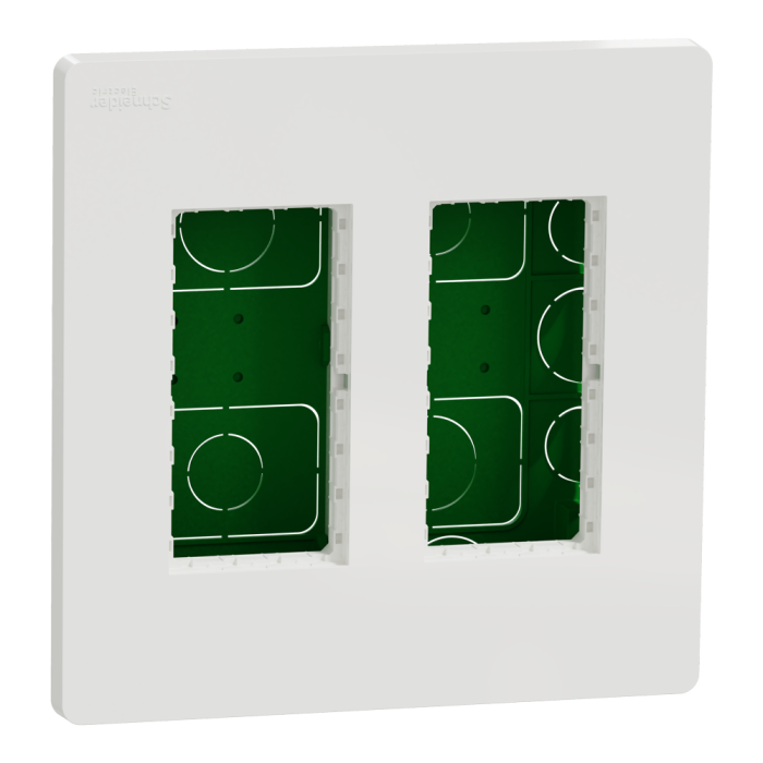2 x 4 модулі, білий, Unica New, Schneider Electric [NU172418]