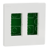 Білий, 2 x 4 модулі, Unica New - Schneider Electric [NU172418]
