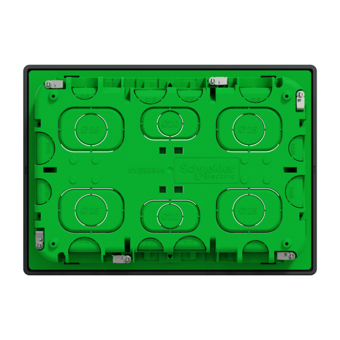 3 x 4 модулі, чорний, Unica New, Schneider Electric [NU173454]