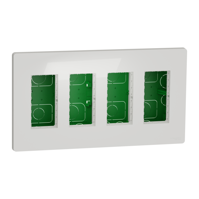 4 х 4 модулі, білий, Unica New, Schneider Electric [NU174418]
