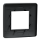 Рамка, 2 модулі, чорна, Unica New, Schneider Electric [NU200254]