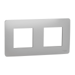Рамка 2 постова, алюмінієва, Unica New - Schneider Electric [NU200430]