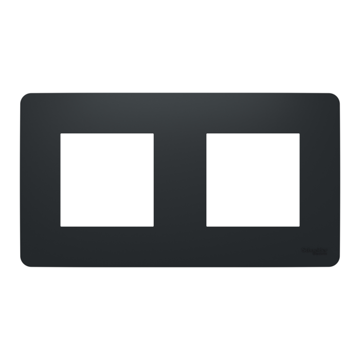 Рамка, 2 x 2 модулі, чорна, Unica New, Schneider Electric [NU200454]