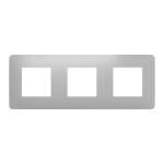 Рамка 3 постова, алюмінієва, Unica New - Schneider Electric [NU200630]
