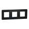 Рамка, 3 x 2 модулі, чорна, Unica New, Schneider Electric [NU200654]