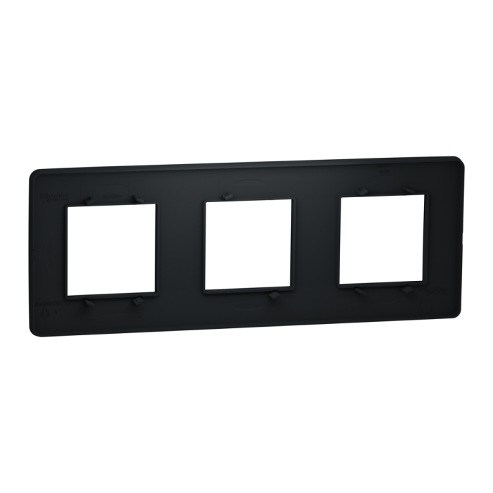 Рамка, 3 x 2 модулі, чорна, Unica New, Schneider Electric [NU200654]