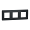 Рамка, 3 x 2 модулі, чорна, Unica New, Schneider Electric [NU200654]