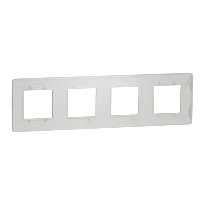 Рамка, 4 х 2 модулі, біла, Unica New, Schneider Electric [NU200818]