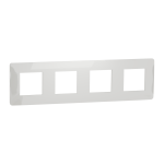 Рамка 4 постова, біла, Unica New - Schneider Electric [NU200818]