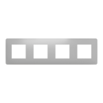 Рамка 4 постова, алюмінієва, Unica New - Schneider Electric [NU200830]