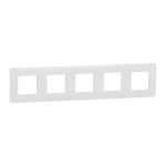 Рамка 5 постова, біла, Unica New - Schneider Electric [NU201018]