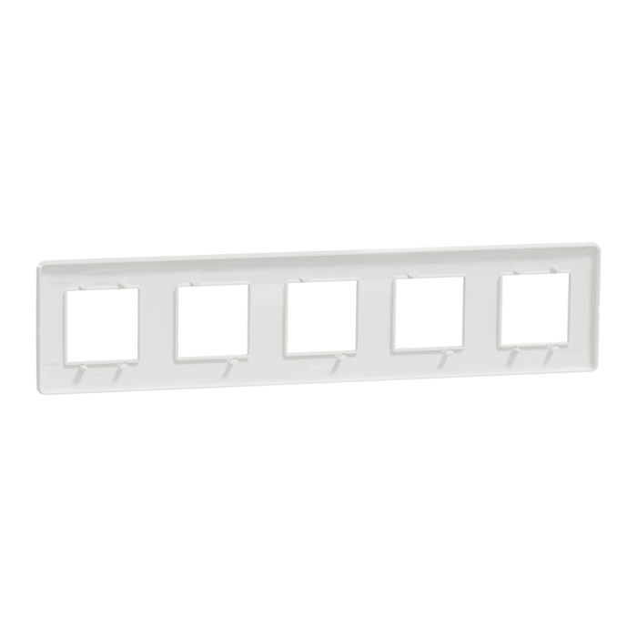 Рамка, 5 х 2 модулі, біла, Unica New, Schneider Electric [NU201018]