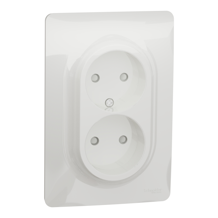 Розетка, 16 А, біла, Unica New, Schneider Electric [NU206318]