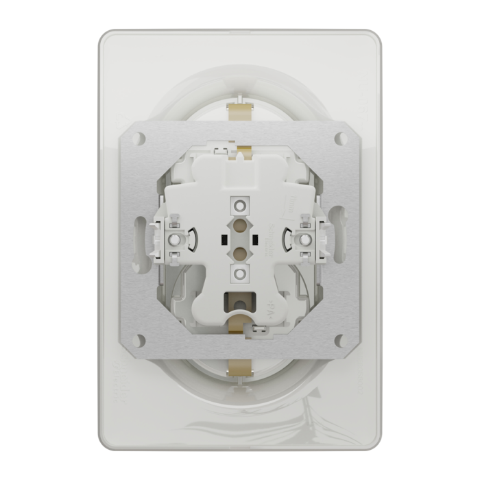 Розетка, 16 А, біла, Unica New, Schneider Electric [NU206718]