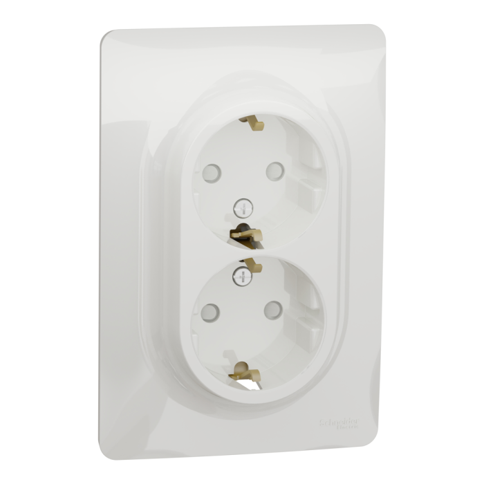 Розетка, 16 А, біла, Unica New, Schneider Electric [NU206718]