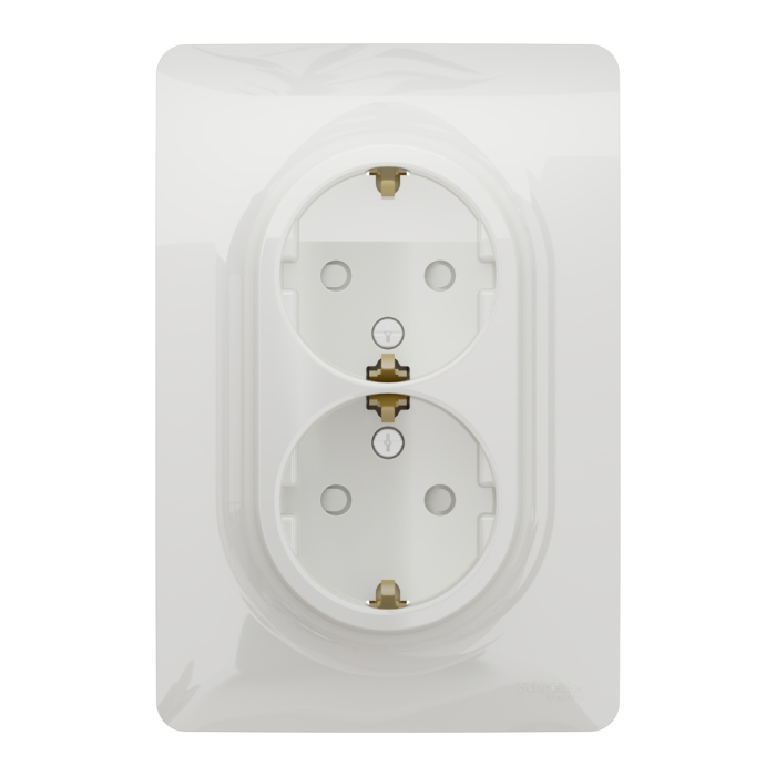 Розетка, 16 А, біла, Unica New, Schneider Electric [NU206718]