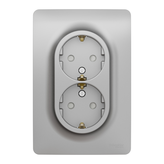 Розетка, 16 А, алюмінієва, Unica New, Schneider Electric [NU206730]