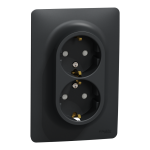 Розетка, чорна, 16 А, Unica New - Schneider Electric [NU206754]