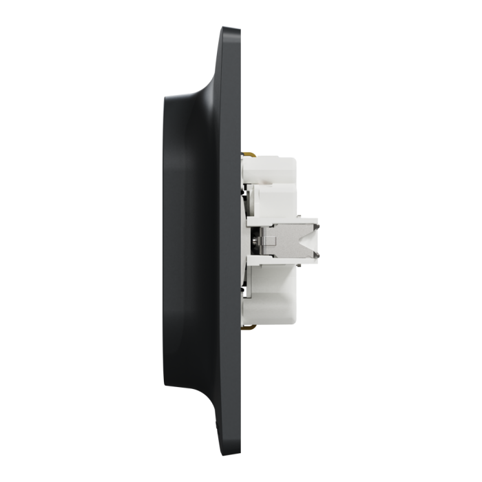 Розетка, 16 А, чорна, Unica New, Schneider Electric [NU206754]