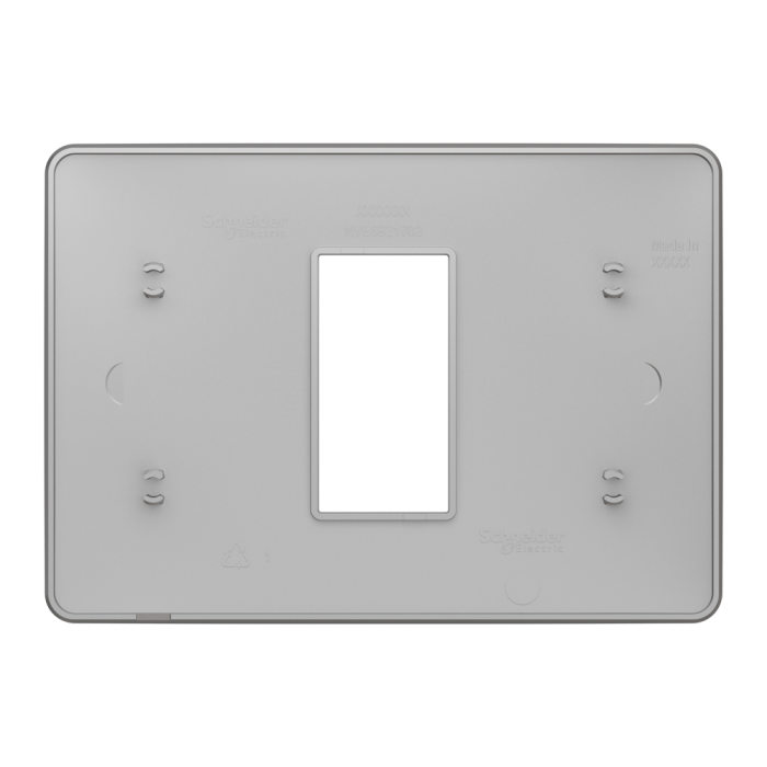 Рамка, 1 модуль, алюмінієва, Unica New, Schneider Electric [NU210130]