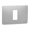 Рамка, 1 модуль, алюмінієва, Unica New, Schneider Electric [NU210130]