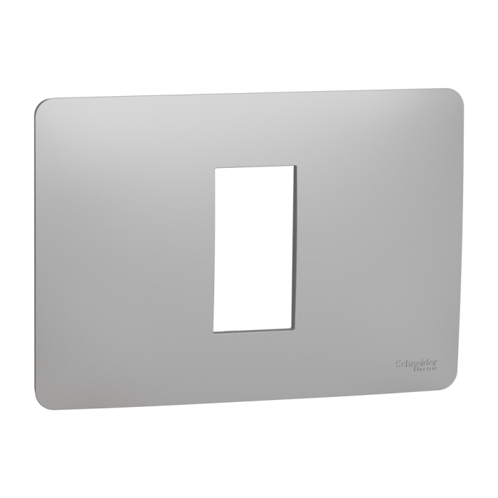 Рамка, 1 модуль, алюмінієва, Unica New, Schneider Electric [NU210130]