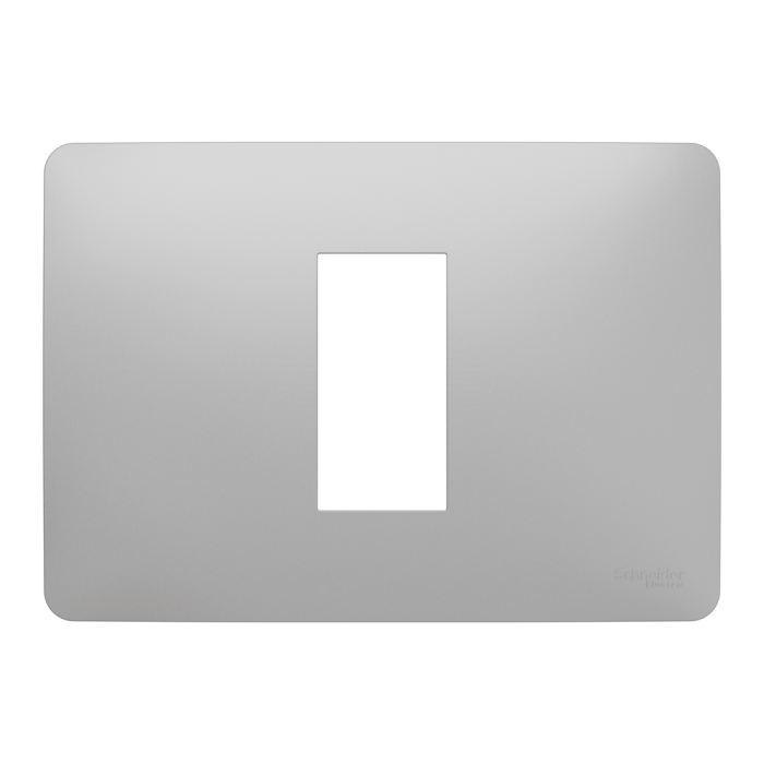 Рамка, 1 модуль, алюмінієва, Unica New, Schneider Electric [NU210130]