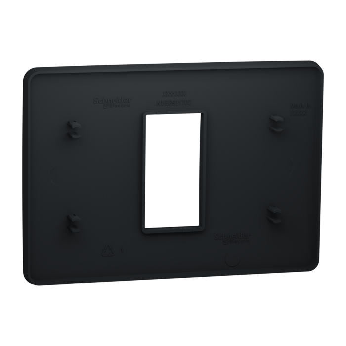 Рамка, 1 модуль, чорна, Unica New, Schneider Electric [NU210154]