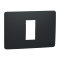 Рамка, 1 модуль, чорна, Unica New, Schneider Electric [NU210154]