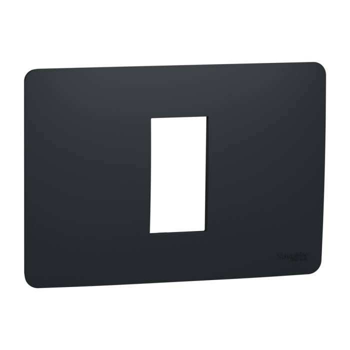 Рамка, 1 модуль, чорна, Unica New, Schneider Electric [NU210154]