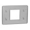 Рамка, 2 модулі, алюмінієва, Unica New, Schneider Electric [NU210230]